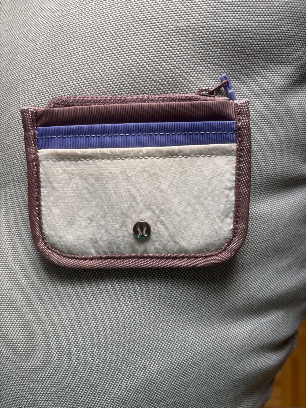 lululemon athletica Small Card Wallet in Mauve, Purple, White